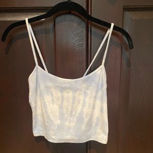 light blue tie dye tank